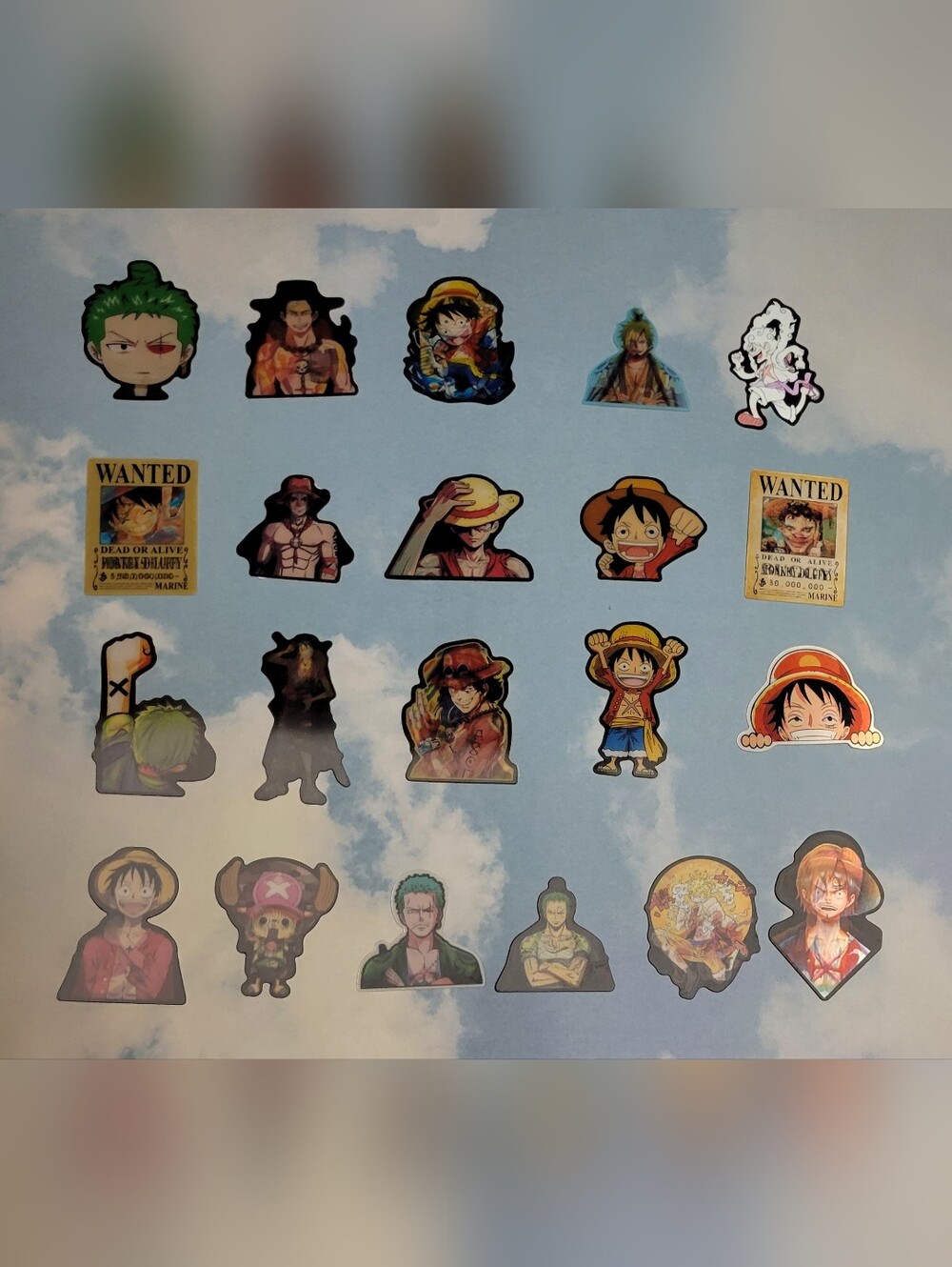 One Piece 3D Stickers Set Of 5 - Picture 5 of 10